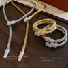 Collar Magnético Transfronterizo Europeo y Americano de Serpiente con Incrustaciones de Diamantes, Lujo Ligero, Sensación de Alta Gama, Cadena para Clavícula de Industria Pesada, Diseño de Moda, Joyería para Mujer