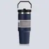 Copo de Gelo 30oz Mais Vendido no Exterior, Copo de Aço Inoxidável Portátil para Carro, Copo de Carro com Isolamento a Vácuo de Grande Capacidade