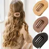 Conjunto Transfronteiriço Presilha de Cabelo Sem Marcas Fosca ABS Presilha de Tubarão Estampa de Leopardo Simples Presilha de Bico de Pato Acessórios de Cabelo na Parte de Trás da Cabeça