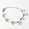 Producto de Alta Calidad, Hecho Completamente de Plata 925, Pulsera de Perlas de Agua Dulce Naturales, Cadena Fina de Onda, Diseño Elegante y Único