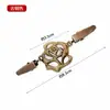 Clipe para Xale Europeu e Americano Retrô Clipe para Suéter Feminino Fivela para Lenço de Seda Cravejada com Diamantes Broche Anti-Exposição Clipe para Gola de Lenço Acessórios de Liga
