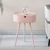 Mesa de cabeceira estilo creme, moderna, simples, nova, criativa, redonda, alternativa, quarto, sala de estar, infantil, pequeno, armário de cabeceira