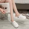 Pantuflas Baotou para Hombre Verano para Exterior Antideslizantes Ligeras Zapatos con Agujeros para Conducir para Pareja Deportivas Casuales Pantuflas de Playa