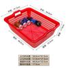 Cesta de Verduras Cesta de Plástico Marco Rectangular Pequeña Lavado Comercial Almacén Distribución Drenaje Blanco Engrosado Almacenamiento Malatang