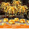 Fuegos artificiales y exhibiciones de globos por el Festival de Medio Otoño y el Día Nacional, decoraciones de escaparates y arreglos de ambiente acogedor para centros comerciales