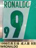 Traje de Local para Adulto Brasil 1998 Artículos B Número 9 Camiseta Ronaldo Letra Número Transferencia Térmica Pegatina de Transferencia Térmica