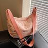 Bolso acolchado de algodón con lazo Otoño e Invierno 2026 Ligero Casual Bolso Dumpling Bolso de Hombro Cruzado Bolso Tote para Viajes Diarios para Mujer