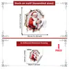 Natal múltiplos estilos quebrando parede Papai Noel adesivo de parede de banheiro parede de fundo decoração de casa adesivo de parede autoadesivo