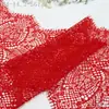 Acabamento de Renda Cílios Tanglong Multicor Malha de Trama Macia com Padrão Vazado Não Elástico para Acessórios DIY de Roupas e Lingerie