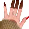 Anillo de Flor de Iris con Diamantes Completos, Lujo Ligero y Sensación de Alta Gama, Anillo Tachonado de Diamantes para Mujeres, Estilo Vintage, Anillo Abierto de Nicho, Venta al por Mayor Transfronteriza