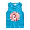 Chaleco Infantil Verano 2022 Nuevo Pony Delgado Camiseta Interior Estampada para Niños y Niñas Camiseta sin Mangas