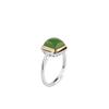 Joias de Prata S925 Moda Simples Anel de Jade Hetian Anel Aberto Feminino