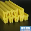 Tira de goma en forma de U de espuma de silicona resistente a altas temperaturas, colector de polvo, sellado anticolisión, antienvejecimiento, tira de borde de una pieza