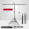 2* 2m T-shaped Anchor Background Stand Plus Size YY Video Anchor Background Pano Placa de fundo Id Stand