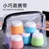 Mini Botella Dispensadora de Crema Facial de Silicona, Botella Vacía de Muestra para Crema de Ojos, Crema para Mascarilla Facial Portátil de Viaje, Silicona de Grado Alimenticio