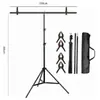 Soporte de fondo en forma de T hecho de aleación de aluminio, ajustable y plegable para fotografía de transmisión en vivo, soporte de fondo de pantalla verde portátil