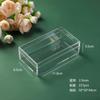 Caja Plástica Transparente Larga Ps para Empaque de Té y Almacenamiento de Póker, Forma Rectangular en Stock, Personalizable con Impresión de Logo