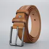 Cinturón para Hombre con Moldeo por Inyección de TPU, Cinturón Casual para Hombre con Hebilla de Pin, Sencillo Cinturón de Piel de Vaca para Pantalones, Moderno Versátil