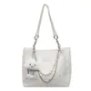 Bolsa Tote de Grande Capacidade Nicho Modelo Novo Primavera 2026 Bolsa de Ombro/Axila para o Dia a Dia com Textura, Bolsa de Mão Modelo Novo Primavera