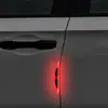 Pegatina Reflectante para Manija de Puerta de Coche con Patrón de Fibra de Carbono, Pegatina Decorativa Anti-golpes para Manija de Puerta y Espejo Retrovisor, Pegatina Decorativa para Rayones en la Pintura del Cuerpo