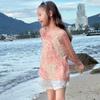 Tutu Elefantito Ropa Infantil Manga Larga T2026 Nuevo Estilo Verano Blusa para Niñas Versión Coreana Hueca Conjunto Padre-Hijo Top Casual