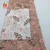 Bordado de lentejuelas nuevo cojín de juguete almohada tela bordada con chip pedido al contado tela bordada con cuentas de flor
