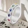 Amazon Acero de Titanio Moda de Alta Gama Anillos Giratorios para Hombres y Mujeres Europeos y Americanos Huellas de Colores Populares Anillos de Pareja Venta al por Mayor