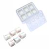 Tiendas con tapa, molde creativo para cubitos de hielo, molde para hielo de grado alimenticio, molde para hielo creativo DIY, fácil de quitar
