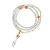 Pulseira Bodhi Estrela Lua Pequena Pulseira Multi-Voltas Feminina Atacado Semente Original Bodhi de Hainan Estilo Étnico Contas Budistas Rosário