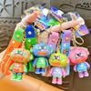 Llavero de monstruo con baño de color mágico creativo, accesorios para bolsos de dibujos animados, llavero de monstruo de un solo ojo, colgante pequeño de moda para coche