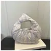 2026 Nuevo Bolso de Mano Plegado Nube Floral Degradado Estilo Coreano Bolso de Mano Mini Suave Bolso Versátil para Teléfono Móvil