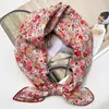 Pañuelo pequeño cuadrado de algodón y lino 55 cm Japonés y coreano artístico combinable para todo temporada de primavera y otoño pañuelo decorativo elegante algodón puro moda cinta para el pelo
