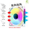 Ventilador para caja de computadora Fish nest prism PRO 12CMARGB ventilador de refrigeración color mágico luminoso control de temperatura ventilador silencioso