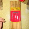 [Auténtico] 5 pares de palillos de bambú carbonizado para el hogar Restaurante Palillos tallados de 24 cm palillos tallados de pez dorado