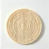 Tapete isolante de bucha vegetal natural, porta-copos redondo e base para panela, tapete antiderrapante e absorvente para caçarola, tapete isolante para chá doméstico