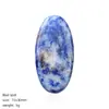 Cabujón Oval de Cristal Natural 15*30mm para Incrustación DIY en Collares Broches Accesorios de Fondo Plano Cabujón en Forma de Huevo de Piedra Semipreciosa