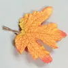 Folha de bordo de peça única folha de árvore falsa cor de outono amarelo vermelho galho de árvore falsa folha de árvore falsa cerimônia de casamento cobertura de piso de casamento folhas mortas folhas caídas