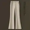 Pantalones acampanados de corte estrecho hechos a medida para mujer, nuevo estilo otoño e invierno 2026, de talle alto, adelgazantes, fluidos, cintura elástica, pantalones casuales