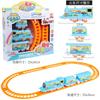 Trem de Pista Elétrico Infantil DIY Desenho Animado Variedade Educacional Pista Montável Carrinho de Brinquedo Kit Barraca Venda Quente