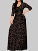El Vestido Bohemian con Estampado y Cuello en V Transfronterizo Europeo y Americano N003 es un Artículo Popular en Amazon