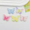 Rosto Brilhante Colorido Letra Borboleta Resina Acessórios Artesanal DIY Grampo de Cabelo Adorno para Cabeça Buraco de Copo d'Água Sapatos Material para Joias