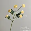Flor Artificial con 6 Ramas Altas, Rosa Té Loto, Arreglo Floral de Piso para Boda, Decoración del Hogar, Accesorio para Fotografía, Flores Artificiales al por Mayor