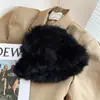 Sombrero de peluche para mujer, sombrero de pescador de pelo de conejo, nuevo sombrero de peluche de invierno 2023, cálido, para cabeza grande, cara pequeña, peludo