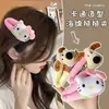 Gatito de Peluche Clip de Ruptura Lindo Corazón Girly Clip Grande BB Clip Estudiante Dulce Clip Lateral Flequillo Pinza para el Cabello