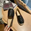 Zapatos de Pescador Pequeños Estilo Chanel para Mujer, Estilo Slip-On