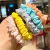 Nuevo Anillo para el Cabello de Crema Coreano de Principios de Verano Cuerda Elástica Simple Pequeña de Intestino Cuerda para Atar Cuerda para el Cabello de Seda de Hielo de Celebridad de Internet Máscara