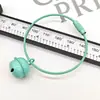 Llavero de Campana de Color DIY Pintura para Hornear Color Caramelo Anillo de Tarjeta Llavero Bolso de Muñeca Colgante de Joyería Colgante