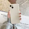 Aplicável ao Apple 17promax estilo japonês e coreano macaron cor sólida borda reta iPhone Android celular capa macia e rígida personalização