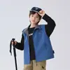 Roupas Infantis Haima 2026 Outono Nova Jaqueta Colete Estilosa Estilo Coreano Cardigã de Outono Roupas Infantis da Moda