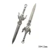 Accesorios retro de aleación DIY 20 espada de pistola larga espada serie de armas colgante colgante popular transfronterizo